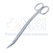 Trusler-Dean Dissecting Scissors, Angled, Bottom Blade Serrated, Overall Length 6-3/4" (171mm) - 114-6181