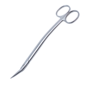Trusler-Dean Dissecting Scissors, Angled, Bottom Blade Serrated, Overall Length 6-3/4" (171mm) 