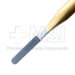 Rasp, TC, Double Ended, Grit 1 & 2, Very Fine & Fine, Gold Plated Handle For TC Identification, Overall Length 8-1/2" (216mm) - 16-2111-2