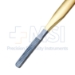 Rasp, TC, Double Ended, Grit 3 & 4, Fine & Coarse, Gold Plated Handle for TC Identification, Overall Length 8-1/2" (216mm) - 16-2111-4