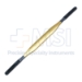Rasp, TC, Double Ended, Grit 3 & 4, Fine & Coarse, Gold Plated Handle for TC Identification, Overall Length 8-1/2" (216mm) - 16-2111-4