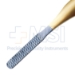 Rasp, TC, Double Ended, Grit 5 & 6, Coarse & Coarse, Gold Plated Handle For TC Identification, Overall Length 8-1/2" (216mm) - 16-2111-6