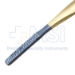 Rasp, TC, Double Ended, Grit 5 & 6, Coarse & Coarse, Gold Plated Handle For TC Identification, Overall Length 8-1/2" (216mm) - 16-2111-6