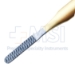 Rasp, TC, Double Ended, Grit 7 & 8, Coarse & Very Coarse, Gold Plated Handle for TC Identification, Overall Length 8-1/2" (216mm) - 16-2111-8