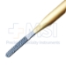 Rasp, TC, Double Ended, Grit 7 & 8, Coarse & Very Coarse, Gold Plated Handle for TC Identification, Overall Length 8-1/2" (216mm) - 16-2111-8