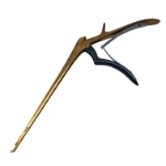 Ferris Smith Kerrison Rongeur, Two Tone, Upbite, 2mm Bite, Ejector, Standard Footplate, Titanium Nitrite Body, 10mm Opening, Shaft Length 8" (203mm) 