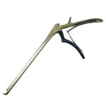 Two Tone Ferris Smith Kerrison Rongeur, Titanium Nitrite Body, 40 Degrees Upbite, 6mm Bite, 10mm Opening, Ejector, Standard Footplate, Shaft Length 9" (229mm) 