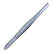 USA Tissue Forceps, 1 x 2 Teeth, Straight, Overall Length 5-1/2" (140mm) 