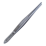 USA Tissue Forceps, 1 x 2 Teeth, Straight, Overall Length 5" (127mm) 