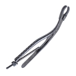 Ulrich Self-Retaining Forceps, Angular, 9mm Wide Jaws, Speed Lock, Overall Length 11" (280mm) 