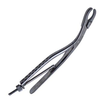 Ulrich Self-Retaining Forceps, Angular, 9mm Wide Jaws, Speed Lock, Overall Length 11" (280mm) 