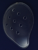 Universal Eye Shields, Clear Plastic, 8 Holes, 100 per Package 