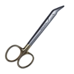 Universal Wire Cutting/Plate Cutting Scissors, TC, Angled 45 Degrees, Serrated Blade, Overall Length 4-3/4" (121mm) 