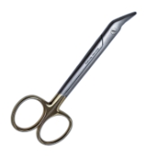 Universal Wire Cutting/Plate Cutting Scissors, TC, Angled 45 Degrees, Serrated Blade, Overall Length 4-3/4" (121mm) 