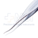 University Of Kansas Corneal Forceps, Colibri Style, 7mm Tying Platform, 0.12mm, 2 x 2 Teeth Set At 45 Degrees, Serrated Handle, Polished Finish, Overall Length 4-3/8" (110mm) - 5-4314-12