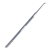 Urretts-Zavalia Depressor / Fixation Pick, Sufficient Sharpness, Serrated Flat Handle, Polished Finish, Overall Length 4-3/4" (120mm) 1576874,May-17,E5106