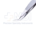 Utrata Capsulorhexis Forceps, Extra Delicate Serrated Tips, Vaulted Shaft, 13.5mm Angled Tip To Bend, Flat Serrated Handle, Overall Length 4" (100mm) - 7-42416