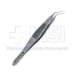 Utrata Capsulorhexis Forceps, Extra Delicate Serrated Tips, Vaulted Shaft, 13.5mm Angled Tip To Bend, Flat Serrated Handle, Overall Length 4" (100mm) - 7-42416