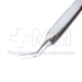 Utrata Capsulorhexis Forceps, Fine Angled Sharp Tips, 12mm Angled Shafts, Iris Stop, Flat Handle, Dull Finish, Overall Length 3-1/4" (80mm) - 5-3113-S