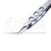 Utrata Capsulorhexis Forceps, Angled, Long Extremely Thin Shafts, 11mm From Bend To Tip, Small Bent Tips, Three Hole Handle, Overall Length 4" (100mm) - 11-6-6192