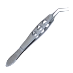 Utrata Capsulorhexis Forceps, Angled, Long Extremely Thin Shafts, 11mm From Bend To Tip, Small Bent Tips, Three Hole Handle, Overall Length 4" (100mm) 1567933,11/6/6192,K5-5081,08-01413