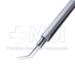 Utrata Capsulorhexis Forceps, Angled, Longitudinal Grooves, Long Extremely Thin Shafts, 11mm From Bend To Tip, Small Bent Tips, Round Handle, Overall Length 4" (100mm) - 11-6-6193