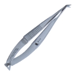 Vannas Scissors, Sharp, Angled To The Side, Blade Length 6mm, Overall Length 3" (78mm) 1549304,11/5/6141,K4-5030,08-03509,E3389