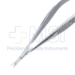 Vannas Capsulotomy Scissors, Straight, Sharp Tips, 6mm Blades, 9mm Mid-Screw To Tip, Serrated Handle, Polished Finish, Overall Length 3-1/4" (80mm) - 5-4497