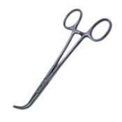 Vascular Forceps, Fully Curved, Serrated Jaw, Overall Length 6-1/4" (160mm) 