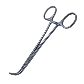 Vascular Forceps, Fully Curved, Serrated Jaw, Overall Length 6-1/4" (160mm) 