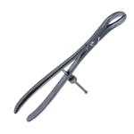 Verbrugge Bone Holding Forceps, 11mm Wide Jaws, Long Ratchet, Engaged Maximum Opening 48mm, Overall Length 10-1/2" (260mm) 