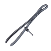 Verbrugge Bone Holding Forceps, 11mm Wide Jaws, Long Ratchet, Engaged Maximum Opening 48mm, Overall Length 10-1/2" (260mm) 