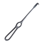 Volkmann Retractor, 2 Prongs, Sharp, 8mm x 10, Finger Ring Handle, Overall Length 8-1/2" (216mm) 