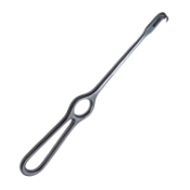 Volkmann Retractor, 2 Prongs, Sharp, 8mm x 10, Finger Ring Handle, Overall Length 8-1/2" (216mm) 