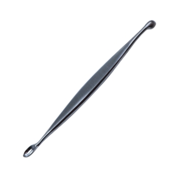 Volkmann Curette, Double Ended, Oval Round Cups, Overall Length 5" (127mm) 