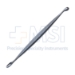 Volkmann Curette, Double Ended, Oval Round Cups, Overall Length 6-1/2" (165mm) - D6562