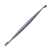 Volkmann Curette, Double Ended, Oval Round Cups, Overall Length 6-1/2" (165mm) 