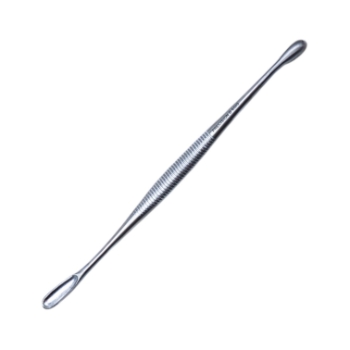 Volkmann Curette, Double Ended, Oval/Oval Cups, Overall Length 6-1/2" (165mm) 