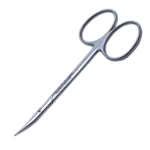 Walton Utility Scissors, Curved, Sharp Tips, Overall Length 4" (102mm) 