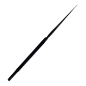Weary Nerve Hook, Fine, Blunt Tip, Depth 1/8", 0.9mm Tip Diameter, Black Finish. Overall Length 7-3/4" (197mm) 