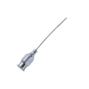 Weil Lacrimal Cannula, 21ga, Curved Shaft, Blunt Tip, Top Port, Polished Finish, Excluding Hub Overall Length 1-1/4" (34mm) 1321934,May-19,E4408