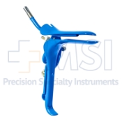 Weissman Pederson Speculum, Insulated, Large, Right Side Open, Smoke Evacuation Tube, Blade Width 1" (26mm), Overall Length 4-3/4" (120mm) 
