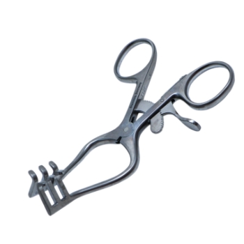 Weitlaner Baby Retractor, 3 x 3 Prongs, Blunt, Overall Length 4.1" (105mm) 