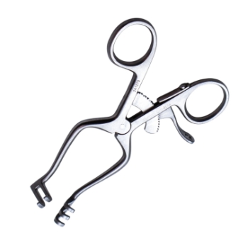 Weitlaner Retractor, 2 x 3 Prongs, Blunt, 13mm x 13mm, Overall Length 4" (102mm) 