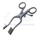 Weitlaner Retractor, 3 x 4 Prongs, Sharp, 14mm x 18mm, Overall Length 5-1/2" (140mm) - E2498