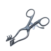 Wullstein-Weitlaner Retractor, 3 x 3 Prongs, Sharp 
