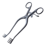 Weitlaner Retractor, 3 x 4 Prongs, Blunt, 16mm Depth x 20mm Height, Overall Length 8" (203mm) 