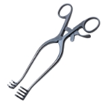 Weitlaner Retractor, 3 x 4 Prongs, Sharp, 16mm x 20mm, Overall Length 8" (203mm) 