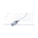 Welsh Cortex Extractor, Left, 25ga, Polished Finish, 45 Degrees Angled Shaft, 8mm Tip To Bend, Cortex Cleanup Allows 3 O'Clock, Olive Tip 90 Degrees Angled Left Flat, Excluding Hub Overall Length 7/8" (23mm) - 5-5525-WL