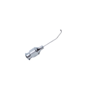 Welsh Cortex Extractor, Left, 25ga, Polished Finish, 45 Degrees Angled Shaft, 8mm Tip To Bend, Cortex Cleanup Allows 3 OClock, Olive Tip 90 Degrees Angled Left Flat, Excluding Hub Overall Length 7/8" (23mm) K7-3830,91-7044,E4414 WL